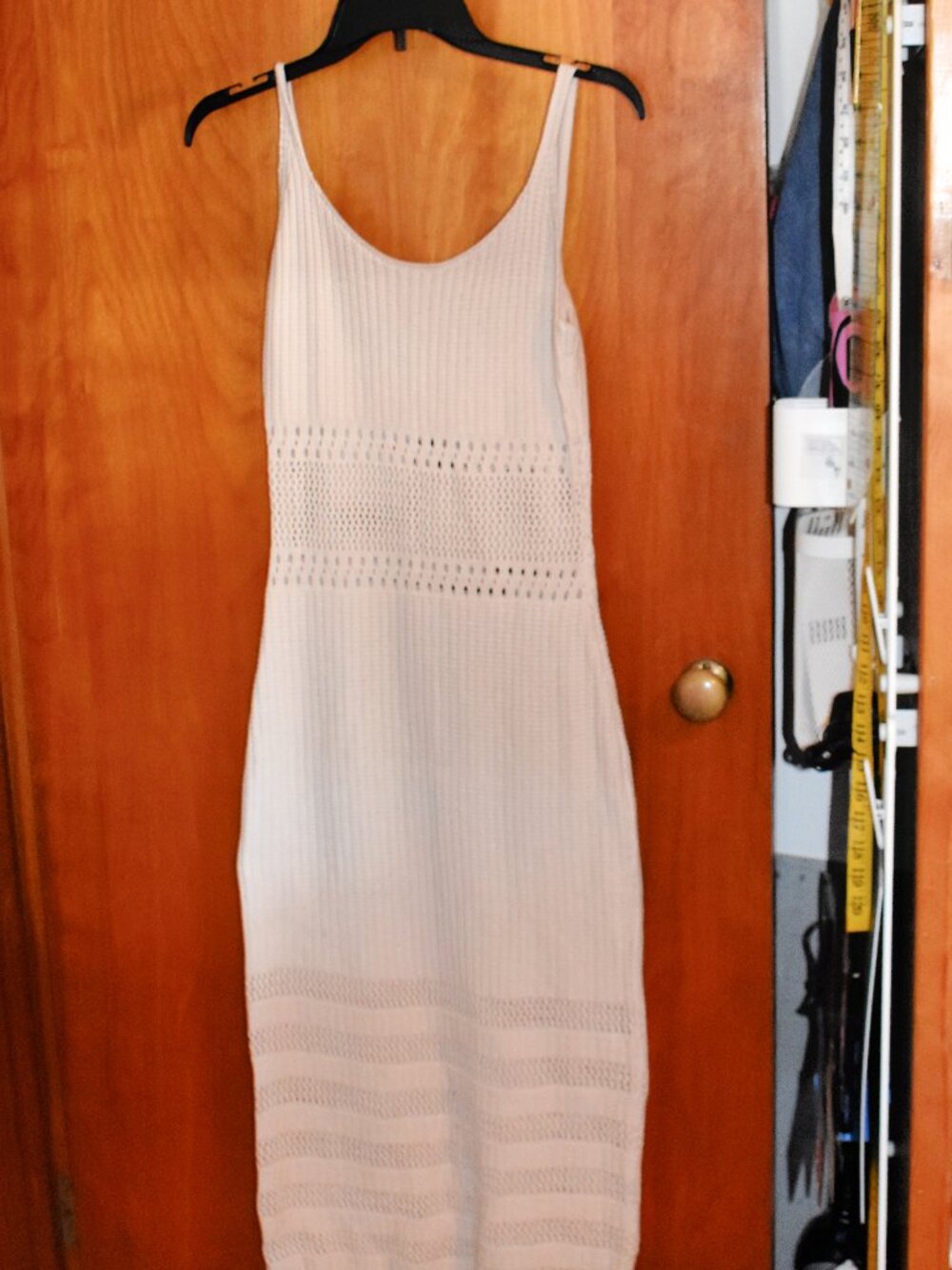 Lulu's Off White Knit Strap Dress Size Sm